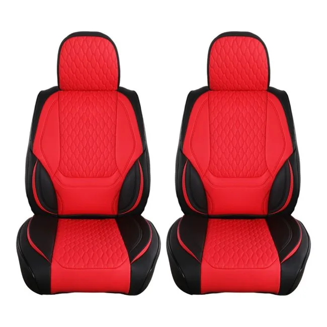 Rufus Semi-Custom Fit Car Seat Covers - Leatherette – Front Seat Pair - Image 2